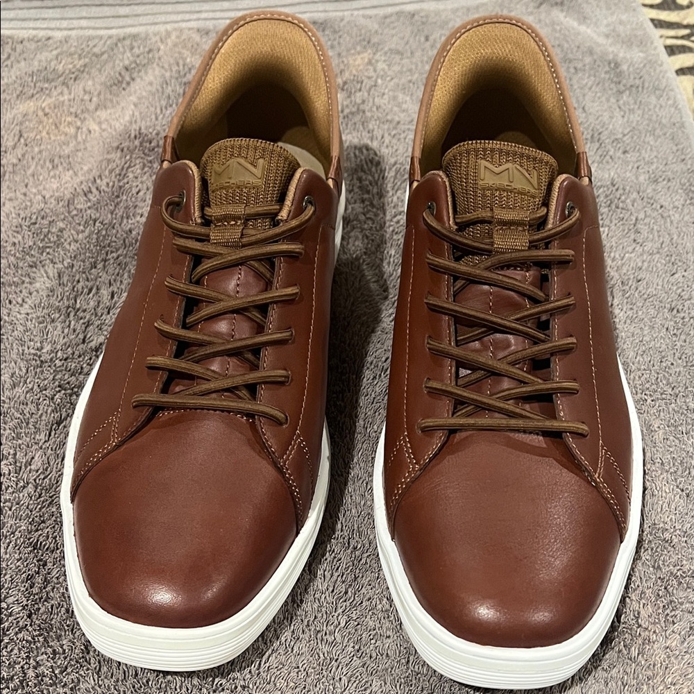 Brown Leather Men's Shoes Sketchers Mark Nason collection